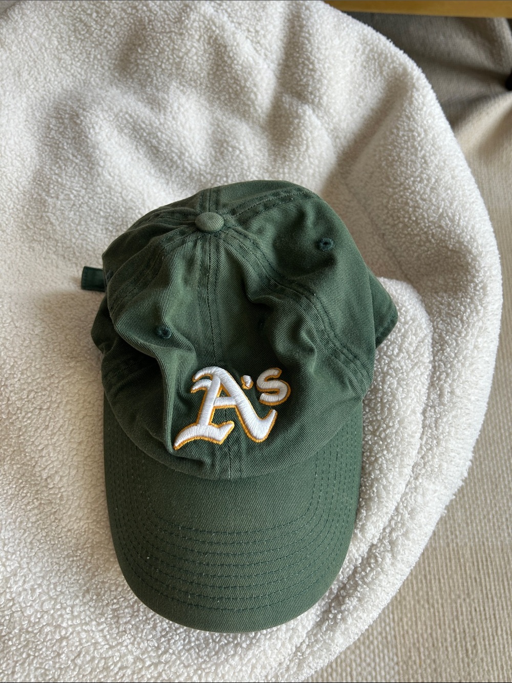 Athletics Green Baseball Cap with Embroidered Logo